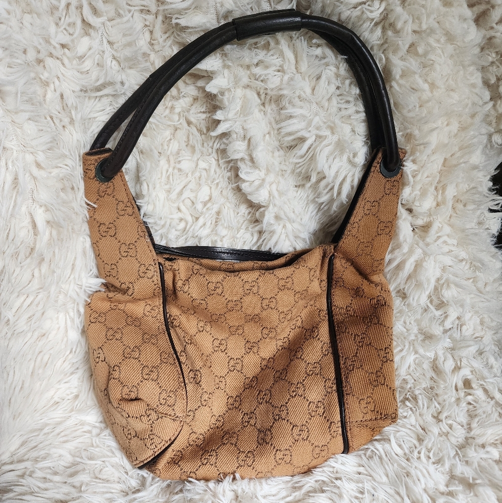 GUCCI Vintage GG Mono Hobo Bag